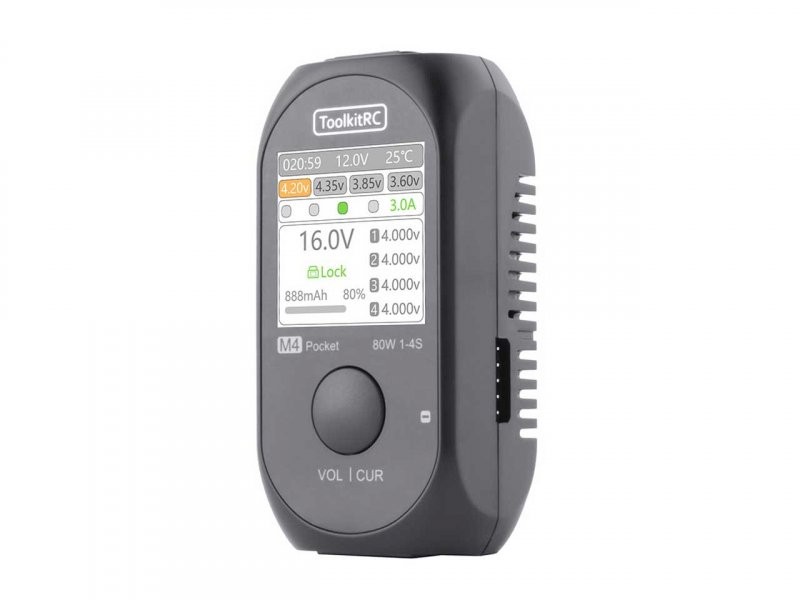 ToolkitRC M4 Pocket Ladegerät – DC Multifunktions-Ladegerät mit bis zu 80 W