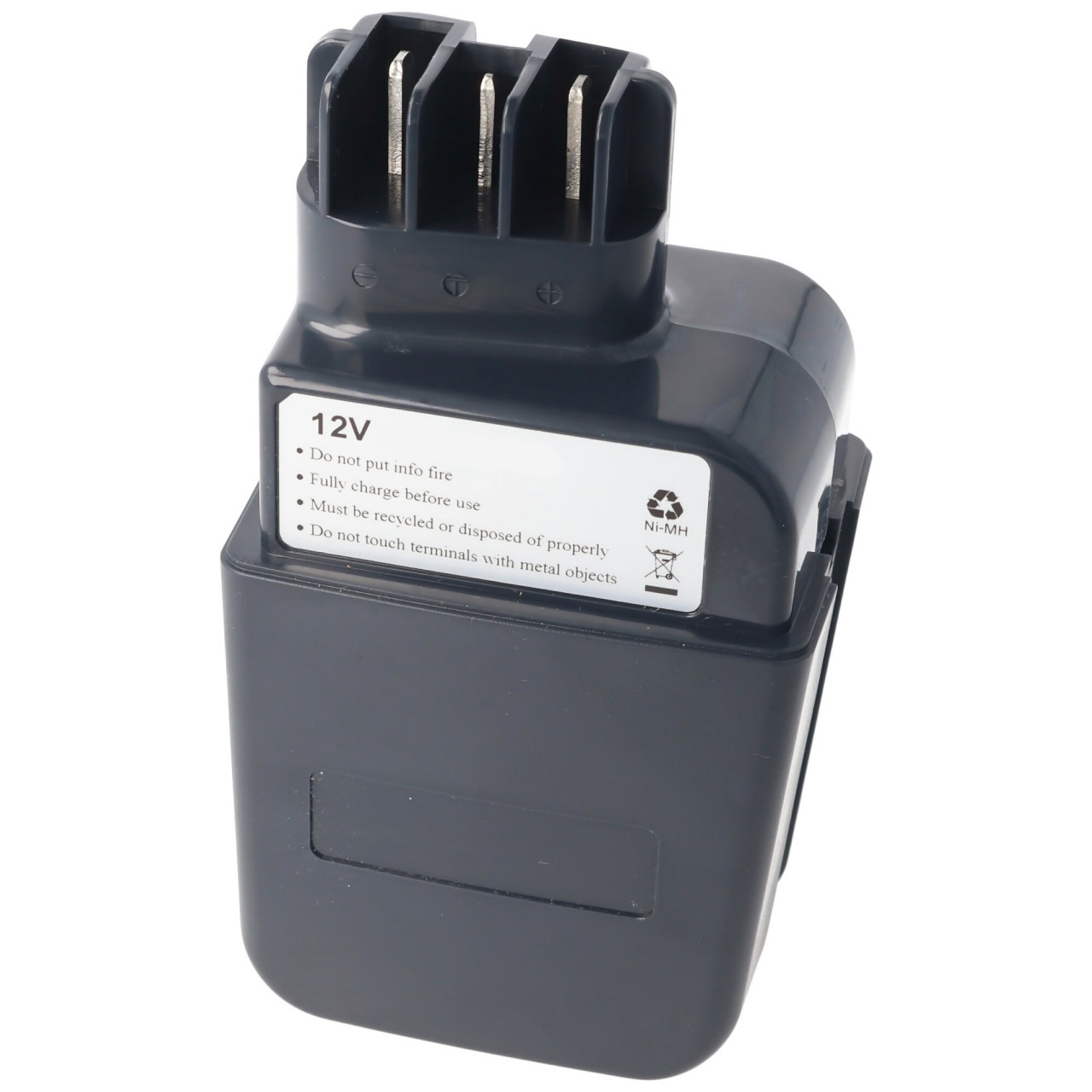 Akku passend für Metabo 6.30071.00 Stift NiMH Akku 3, mit Stiftkontakten, keine Flachkontakte