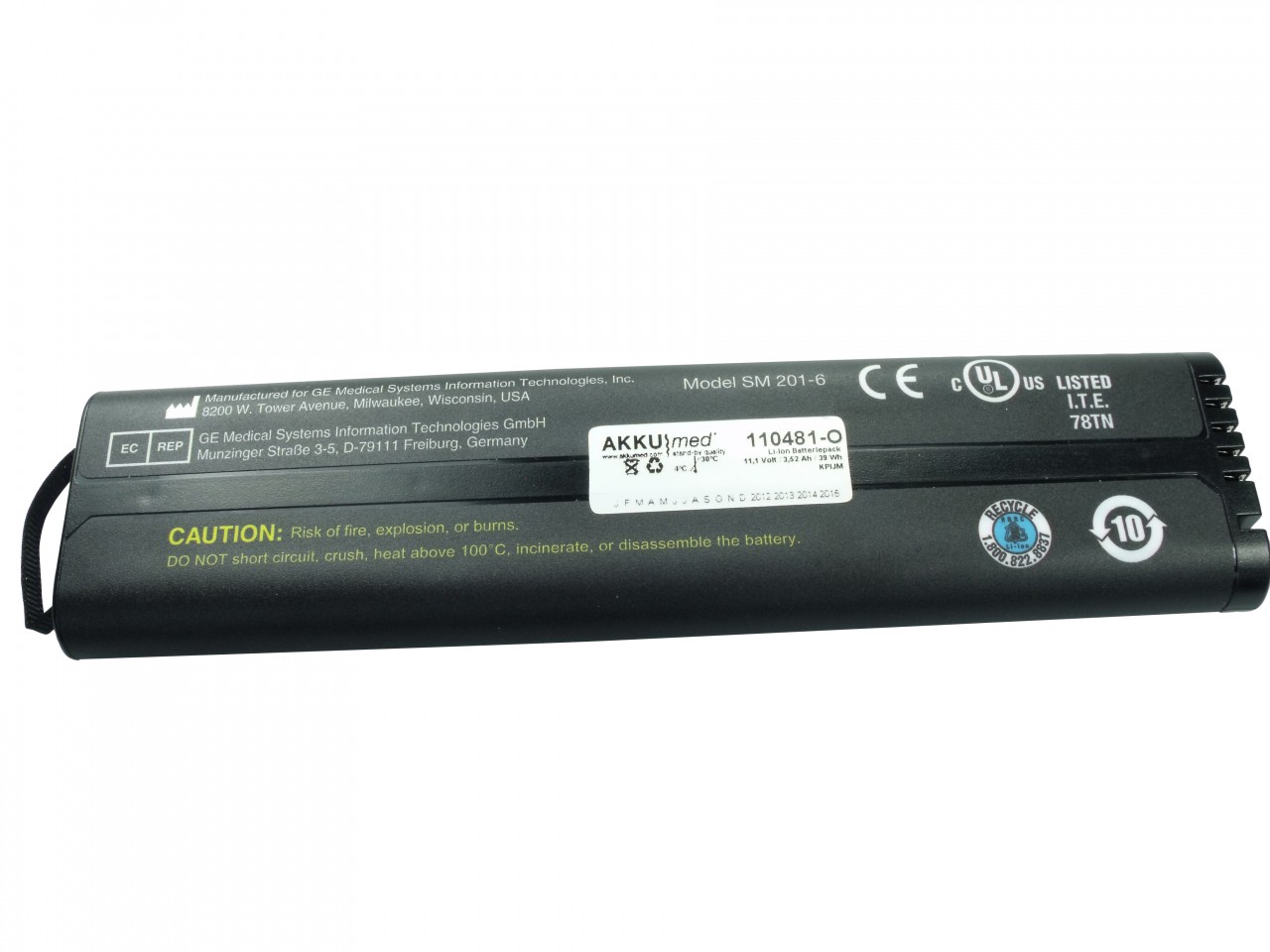 Original Li Ion Akku Datex-Ohmeda Monitor F, FM