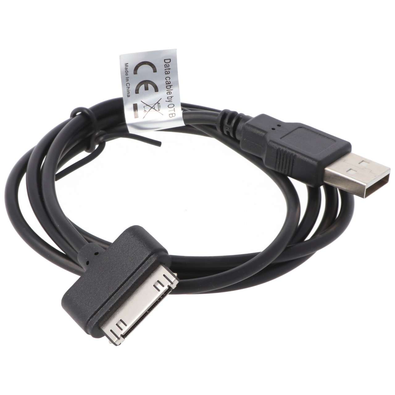 USB Datenkabel passend für Apple iPhone 3G, 3GS, 4, 4S, IPOD SCHWARZ