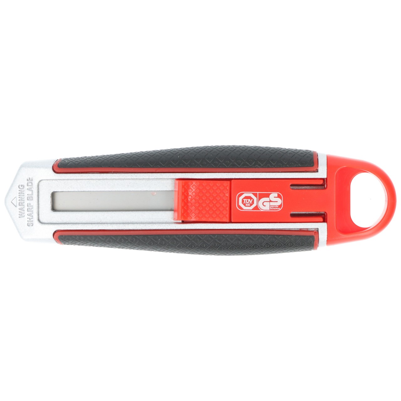 Safety-Cutter Long Blade, Cutter Messer mit extralanger Klinge, mit Sicherheitsklinge aus SK5-Carbonstahl, für Links- und Rechtshänder