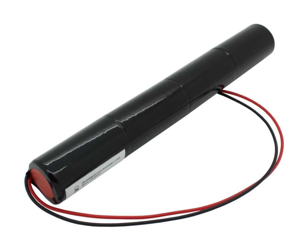 Notleuchtenakku NiCd 4,8V 4500mAh L1x4 Mono D mit 200mm Kabel einseitig ersetzt 4,8 V Akku