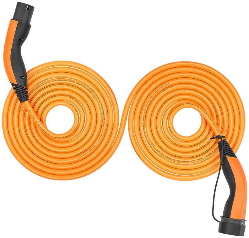 LAPP MOBILITY Selbstaufrollendes Ladekabel Typ 2, bis zu 22 kW, 7 m, orange - (5555934053) 32 A, 3-phasig, zum Laden von Hybrid- und Elektroautos mit Typ-2-Anschluss