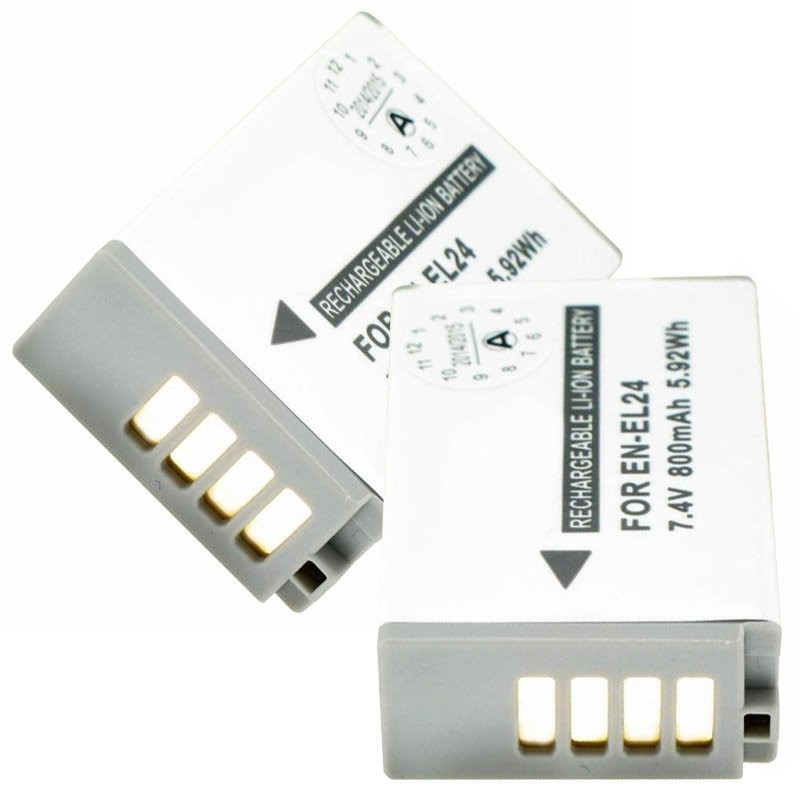 Akku passend für Nikon EN-EL24 2er Sparpack EN-EL24 Akku für Nikon 1 J5