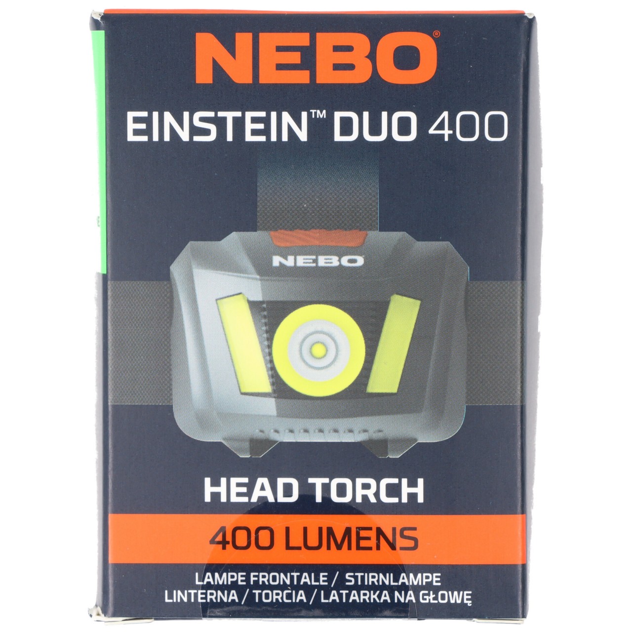 NEBO EINSTEIN DUO 400 Flex kompakte LED Stirnlampe mit 400 Lumen, verschiedene  Leuchtmodi