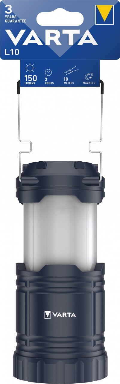 Varta LED Taschenlampe Lantern, L10 150lm, exkl. 3x Batterie Alkaline AA, Retail Blister