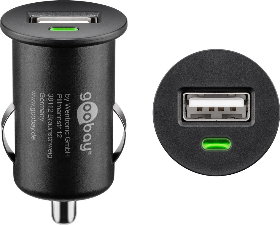 Goobay Auto Ladegerät (1xUSB) - 5W max.1.0A (12/24V) 1xUSB