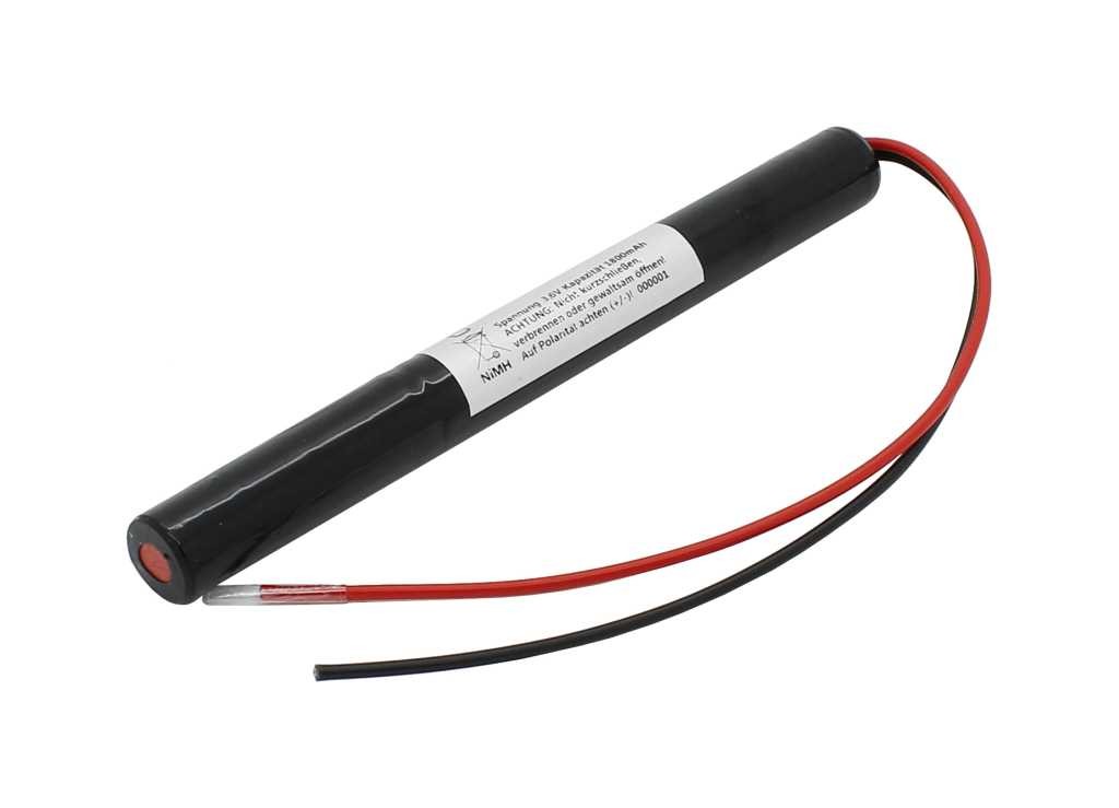 Notleuchtenakku NiMH 3,6V 1800mAh L1x3 Mignon AA mit 200mm Kabel
