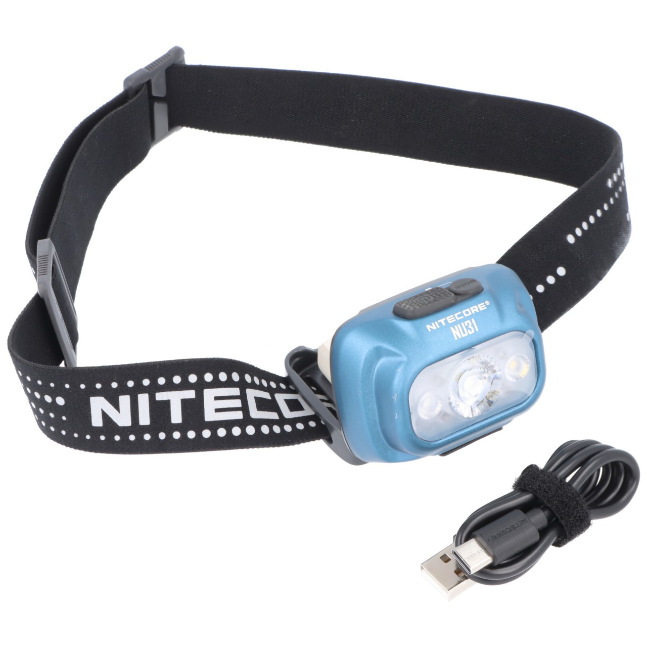 Nitecore NU31 ultraleichte Stirnlampe mit 3 Lichtquellen, max. 550 Lumen, 3 Gehäusefarben auswählbar