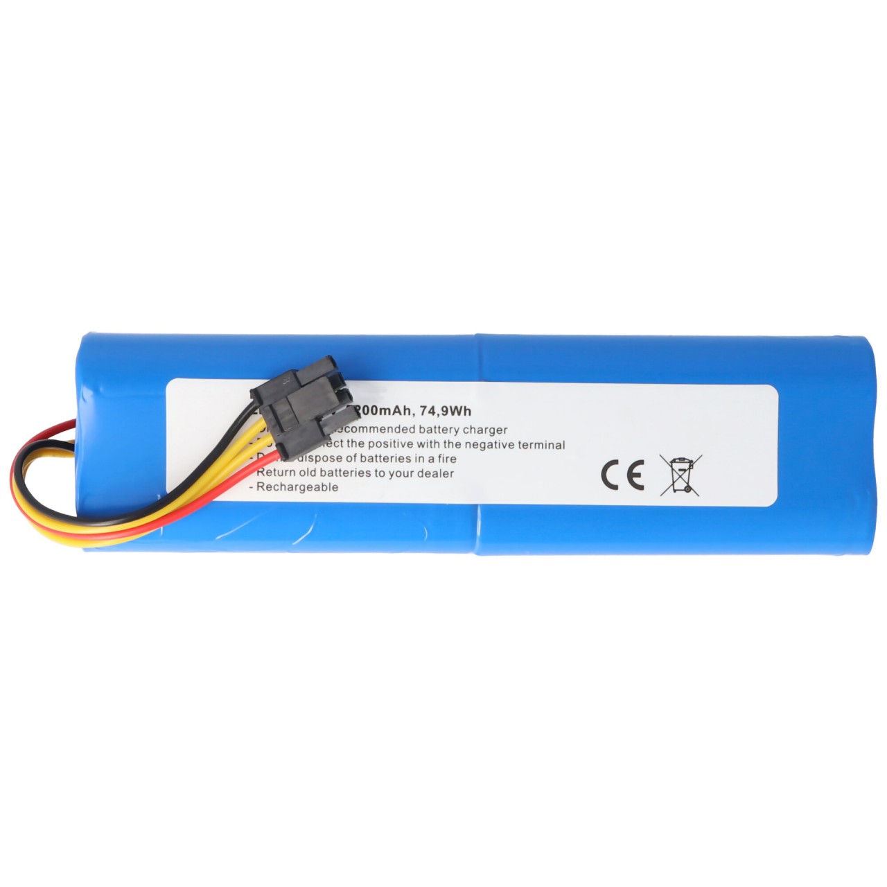 Akku passend für den Roborock S5 max Akku BRR-2P4S-5200S, 14,4 Volt 5200mAh 74,88Wh