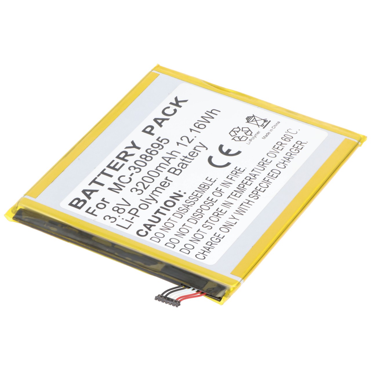 Akku passend für AMA Kindle Fire 7 9th gen., Li-Polymer, 3,8V, 3200mAh, 12,2Wh