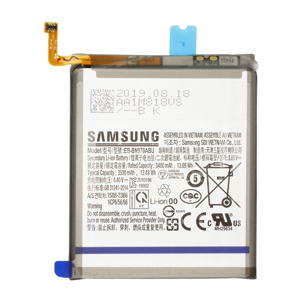 Akku Original Samsung für Galaxy Note 10 SM-N970F, Typ EB-BN970ABU