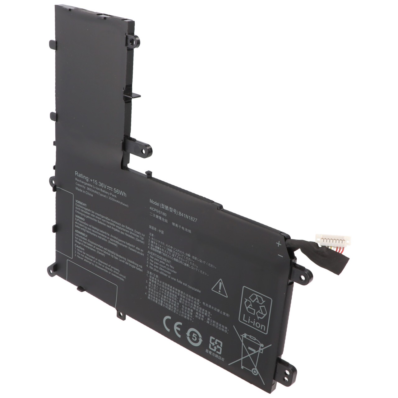Akku passend für ASUS ZenBook Flip 15 UX562FA, Li-Polymer, 15,36V, 3650mAh, 56Wh