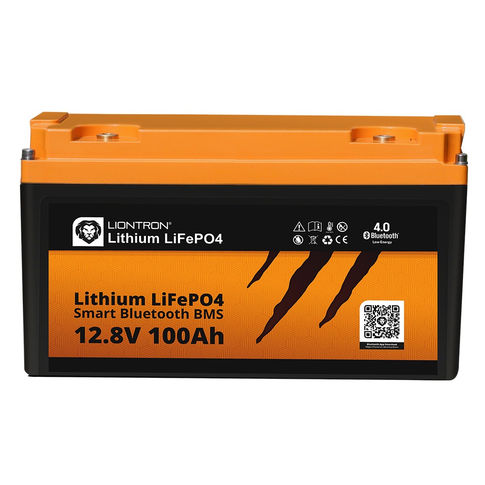 LIONTRON LiFePO4 Akku Smart BMS 12,8V, 100Ah - Vollwertiger Ersatz für 12 Volt Blei-Akkus