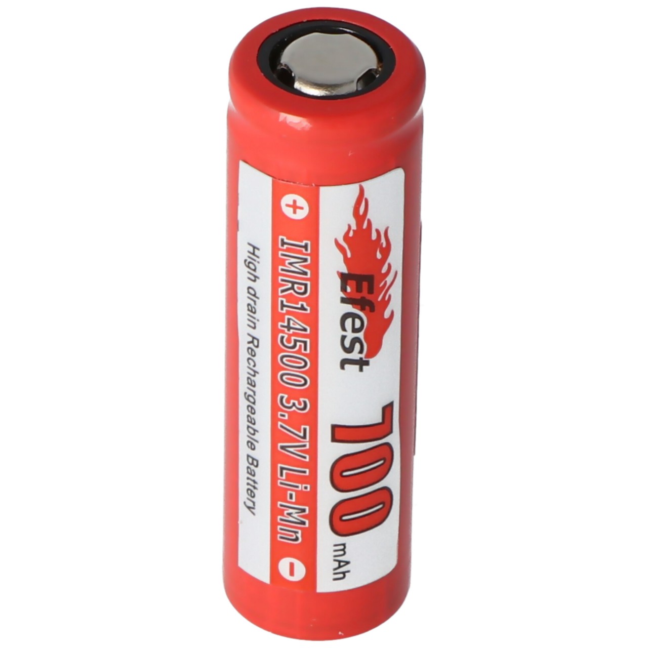 Efest IMR 14500 V1 - 700mAh 3,7V ungesicherter Li-Ion-Akku 50,1x14,15mm