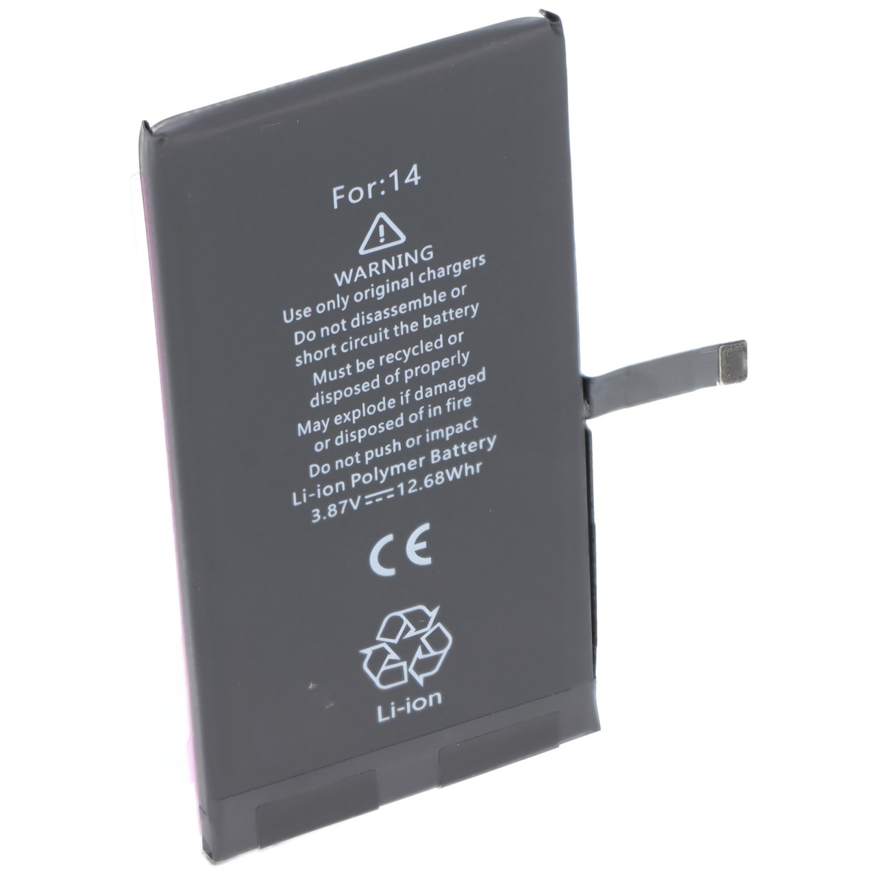 Akku passend für Apple iPhone 14, Li-Polymer, 3,87V, 3279mAh, 12,68Wh,  ohne Werkzeug