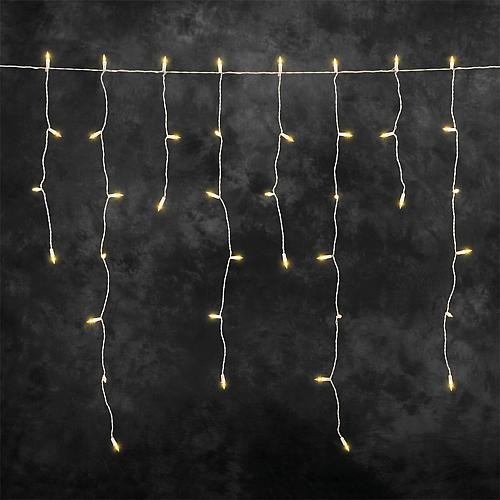 LED Eisregen Lichtervorhang außen 2761-802 200 bernsteinf. LED