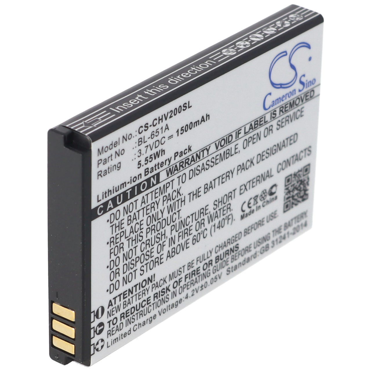 Akku passend für den CrossCall Shark V2 Akku BL-651A mit 1500mAh