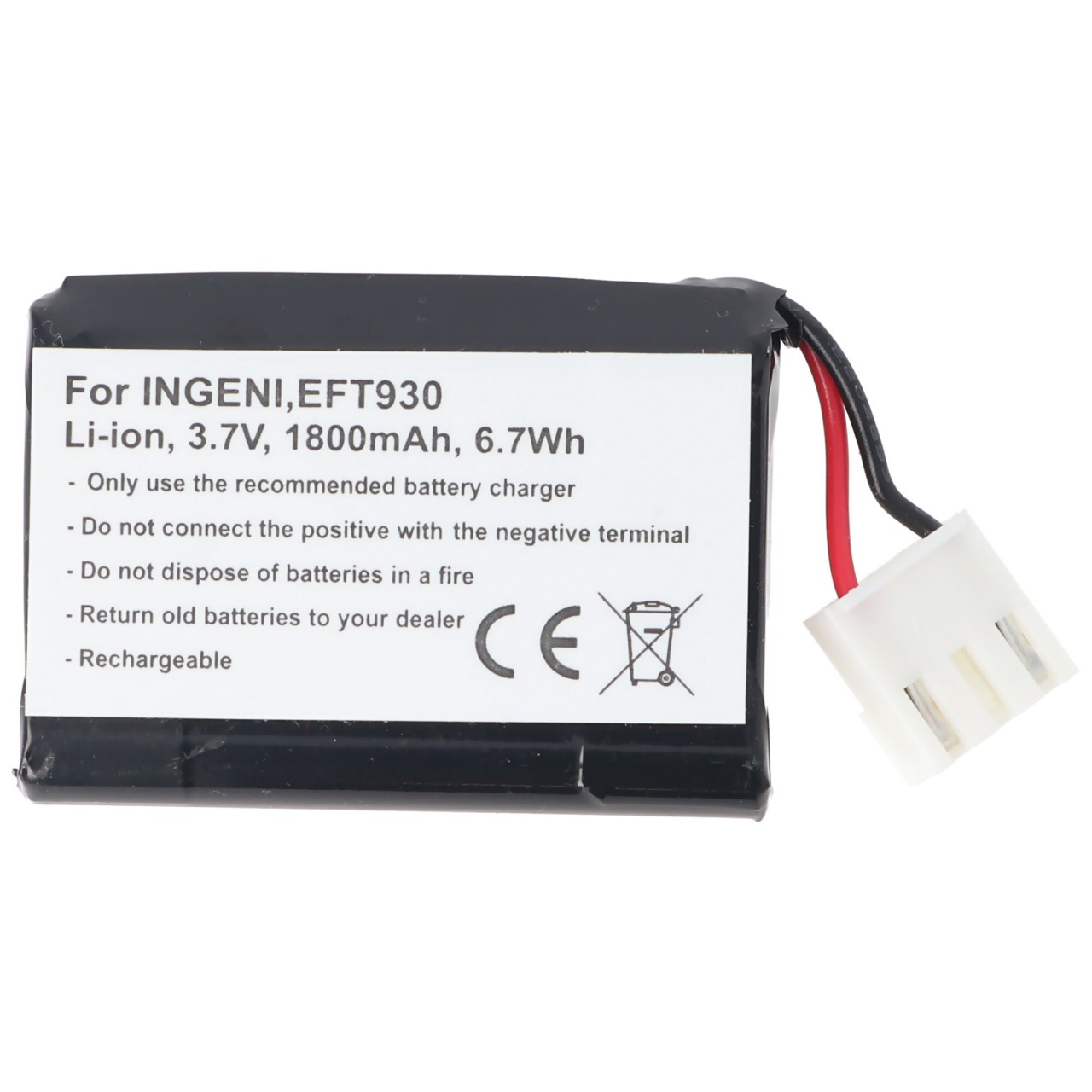 Ingenico EFT930 Nachbau Akku von AccuCell passend für F26401652 Akku