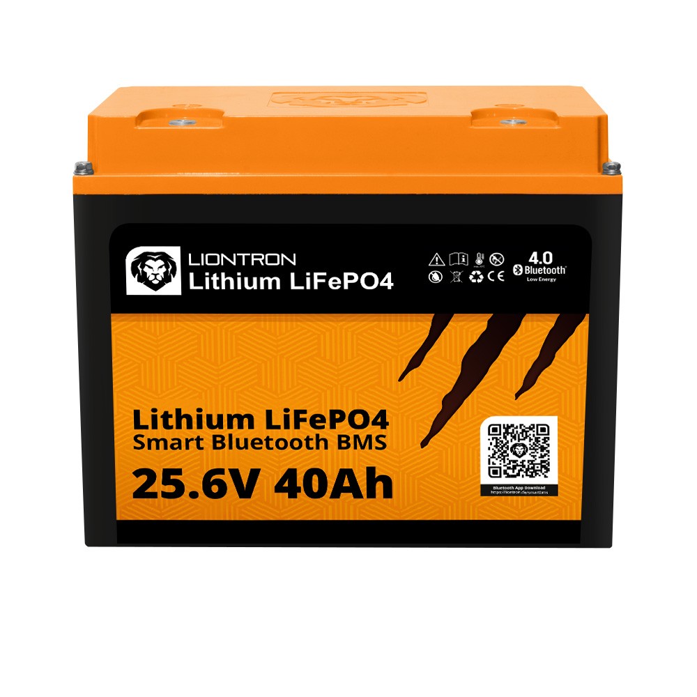 LIONTRON LiFePO4 Akku Smart BMS 25,6V, 40Ah - Vollwertiger Ersatz für 24 Volt Blei-Akkus