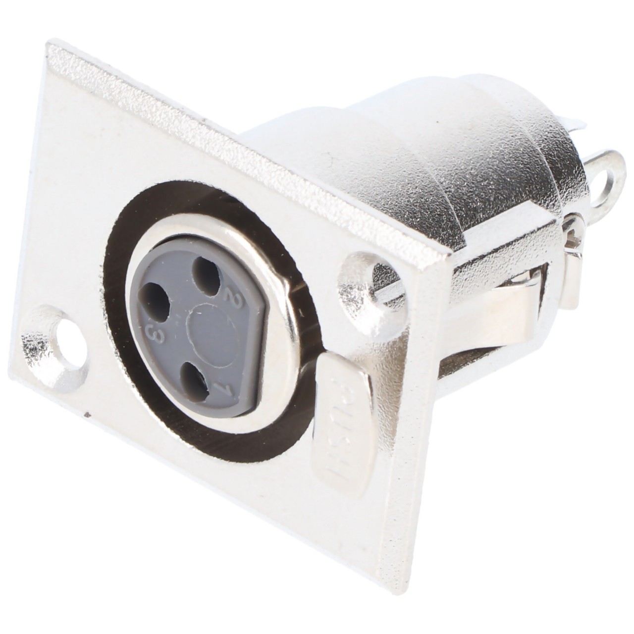 Goobay Mikrofon-Einbaubuchse, XLR-Buchse (3-Pin) - XLR-Einbaubuchsen (3-polig, stereo)