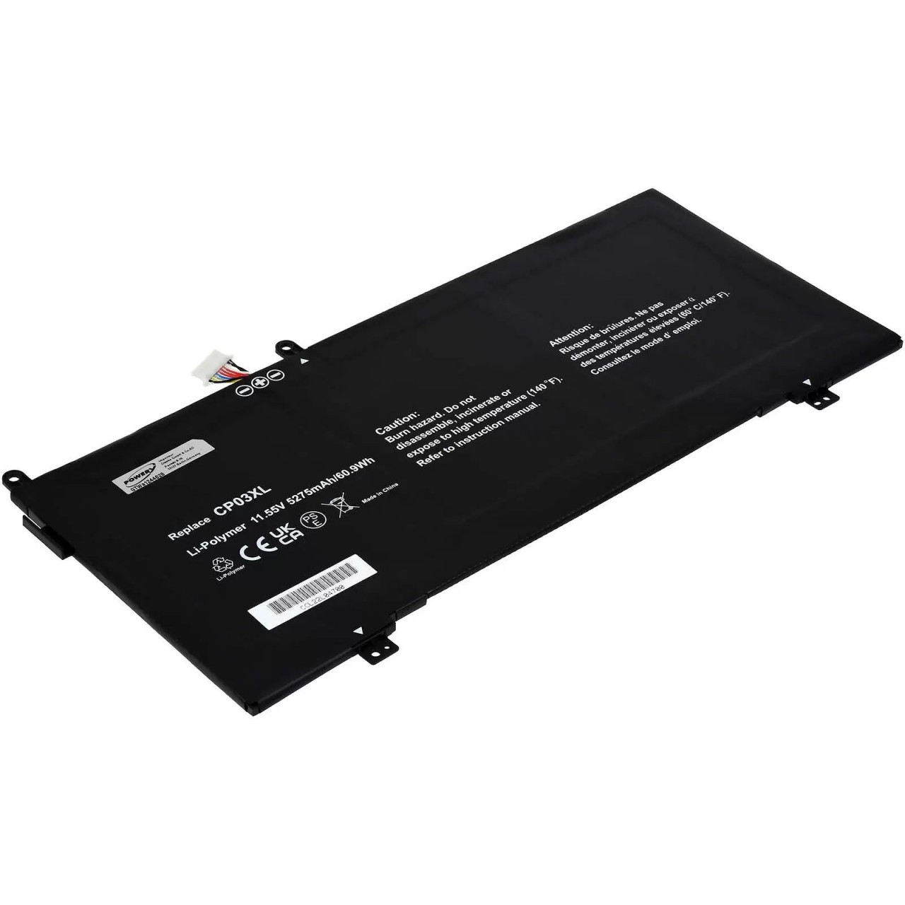 Akku passend für Laptop HP Spectre X360 Convertible / X360 13-ae002tu / X360 13-ae005tu / Typ CP03XL - 11,55V - 5275 mAh