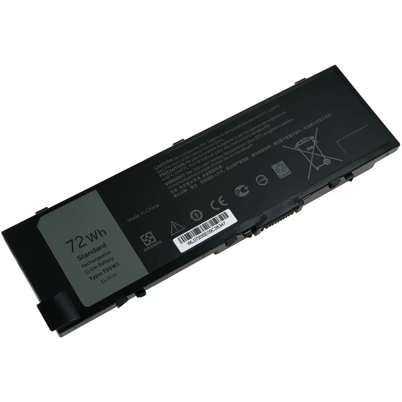 Akku passend für Laptop Dell Precision 15 7510 Serie, 17 7710 Serie, Typ 0FNY7 u.a. - 11,1V - 6500 mAh
