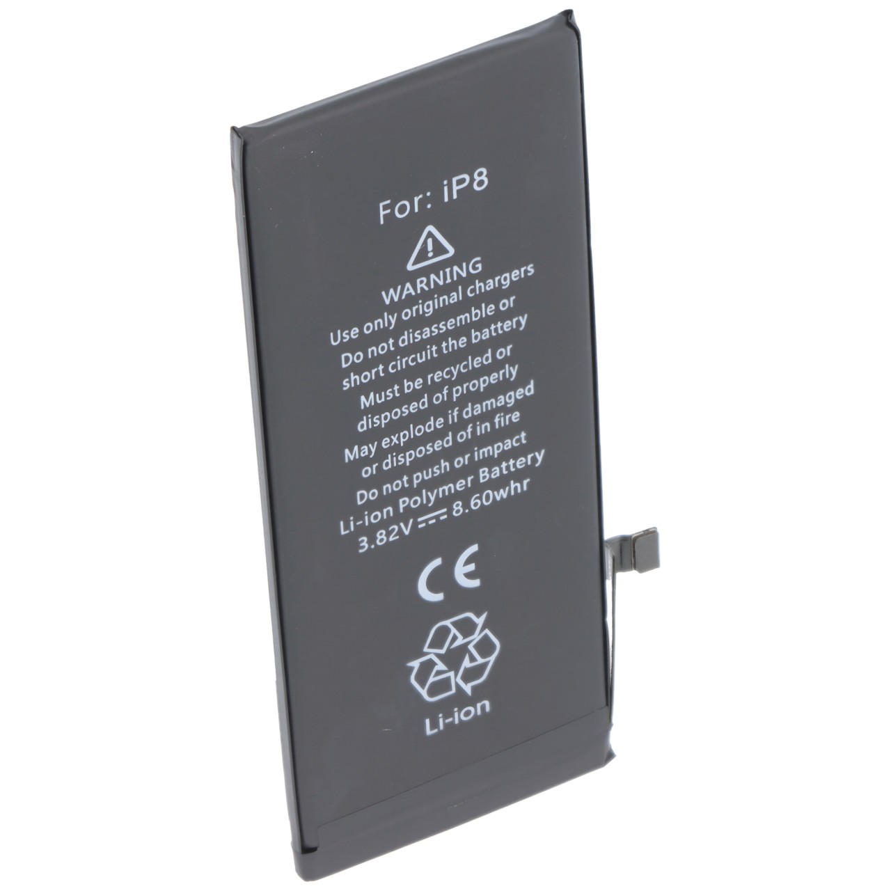 Akku passend für Apple iPhone 8, Li-Polymer, 3,82V, 1980mAh, 7,6Wh, high capacity, built-in, ohne Werkzeug