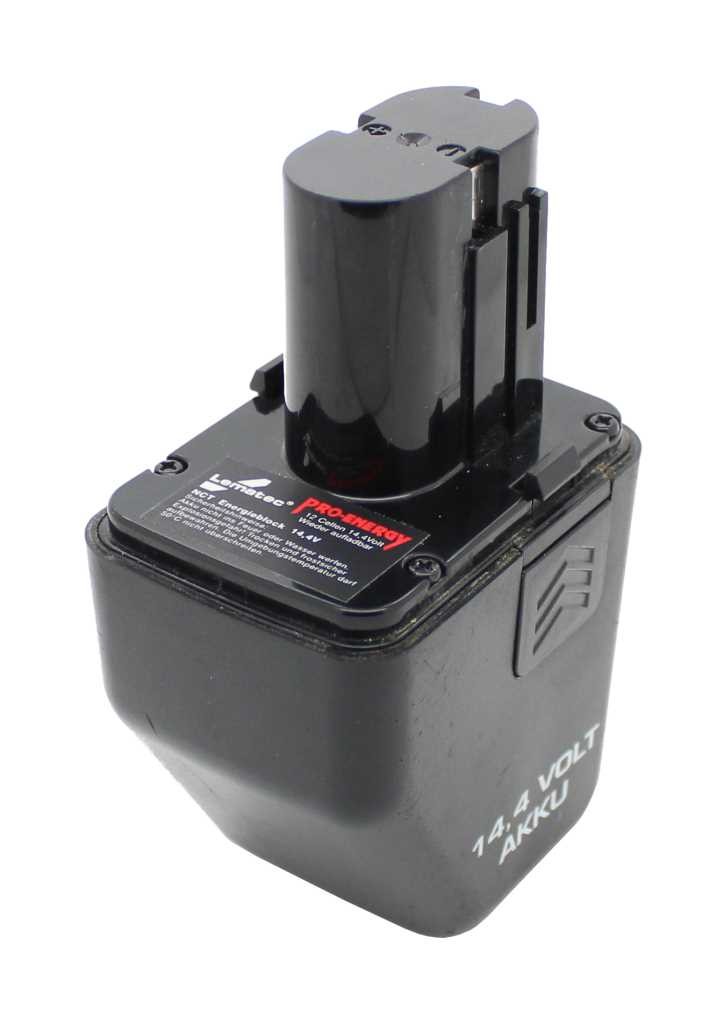 Zellentausch Werkzeugakku NiMH 14,4V 1,5Ah passend für Lematec Pro-Energy NCT Energieblock 14,4V