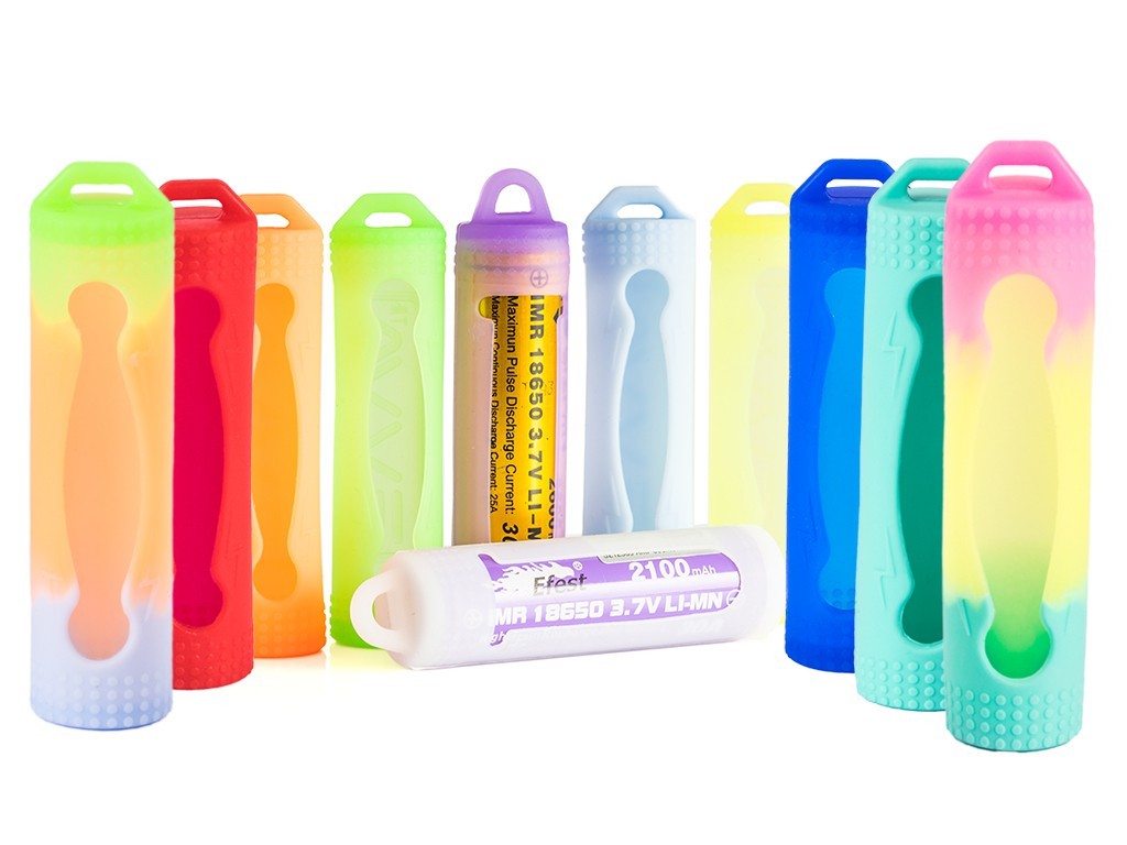 Silikon Schutzhülle für 18650 Akkus