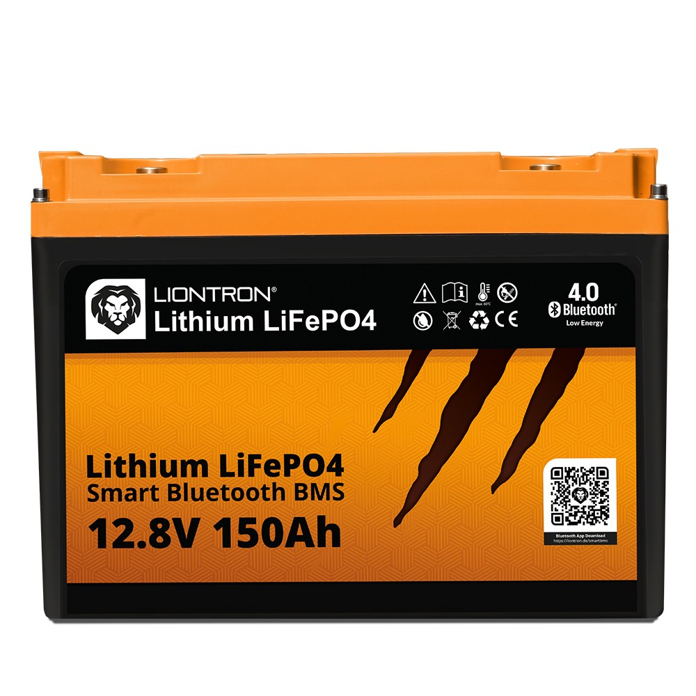 LIONTRON LiFePO4 Akku Smart BMS 12,8V, 150Ah - Vollwertiger Ersatz für 12 Volt Blei-Akkus
