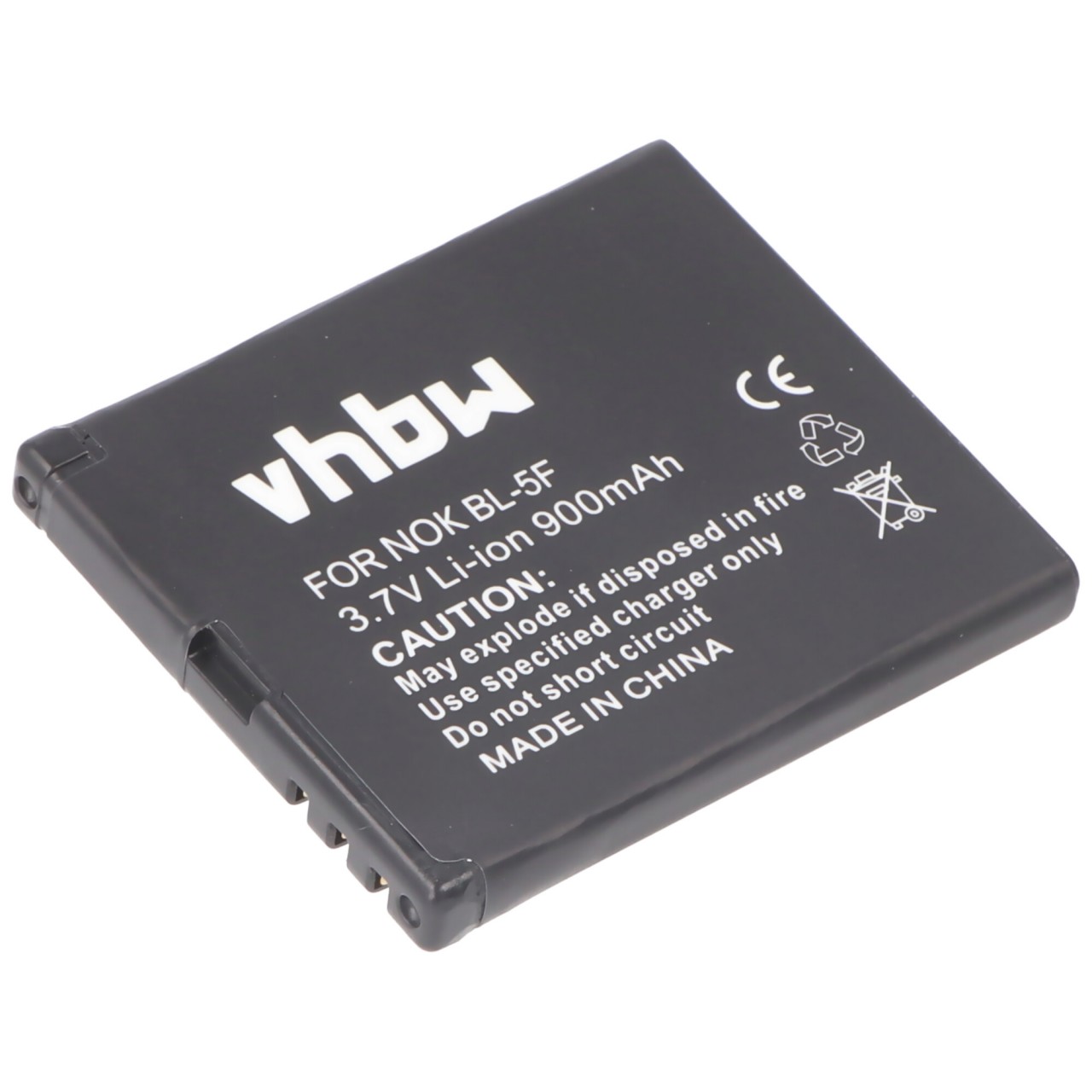 Li-Ion-Akku - 900mAh (3.7V) für Handy, Smartphone, Telefon wie Bea-Fon, Nokia BL-5F, BS-18