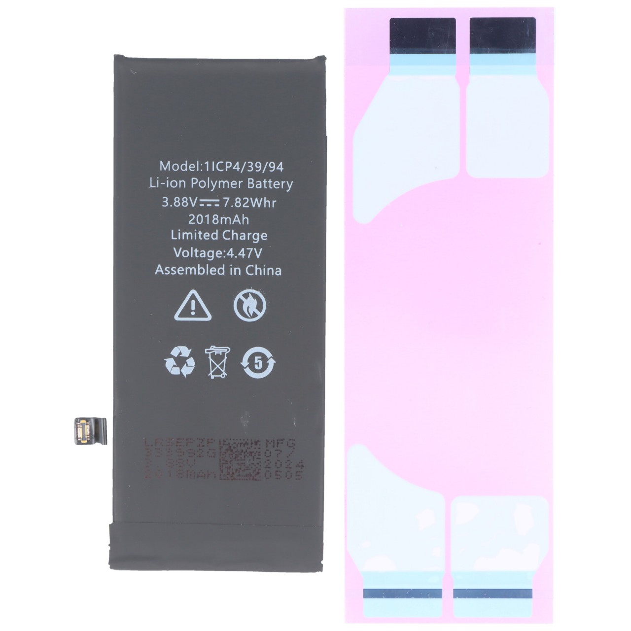 Akku passend für Apple iPhone SE 2022, Li-Polymer, 3,88V, 2018mAh, 7,8Wh, w/o Werkzeuge