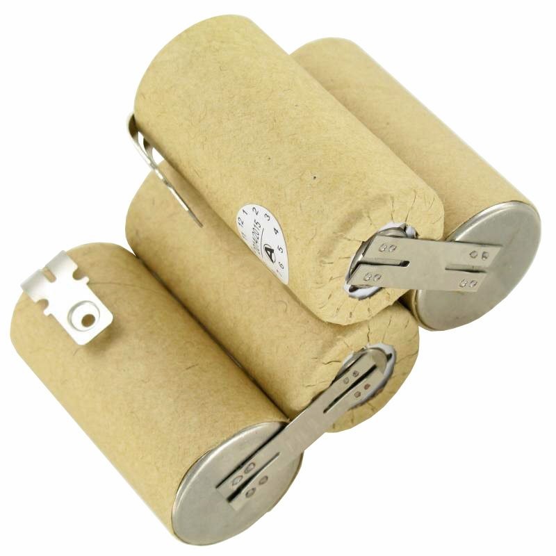 vileda AS-193E9A Akku NiCd 4,8 Volt mit Faston 6,3mm und 4,8mm Kontakt