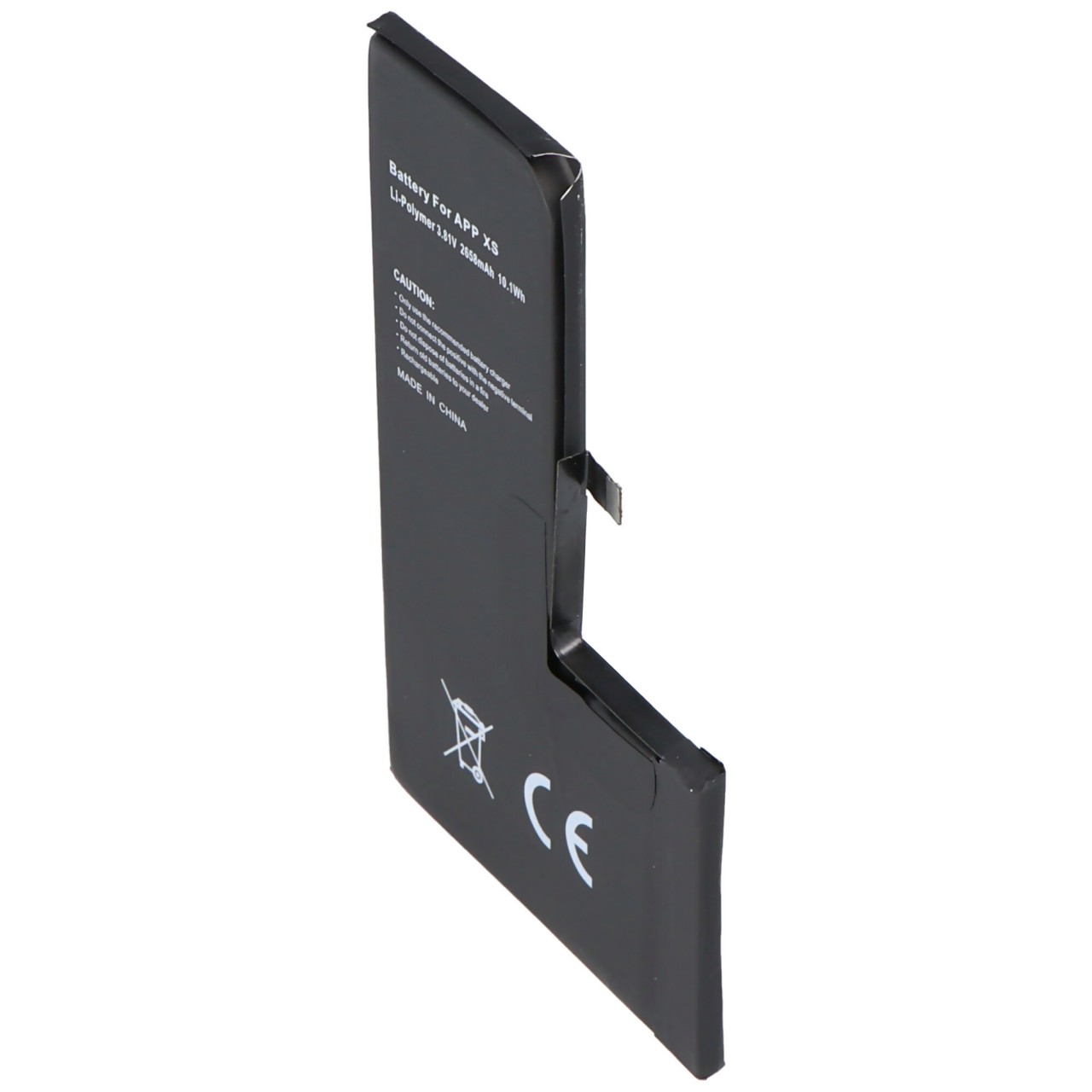 Akku passend für Apple iPhone XS, Li-Polymer, 3,81V, 2658mAh, 10,1Wh, built-in, ohne Werkzeug - without battery health information