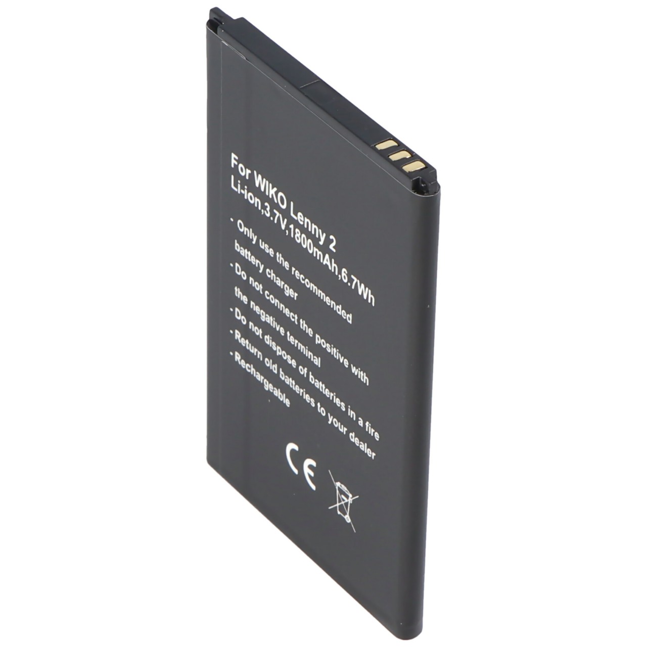 Akku passend für den Wiko Lenny 3 Akku 5030, 3,7Volt 1800mAh mit 6,7Wh