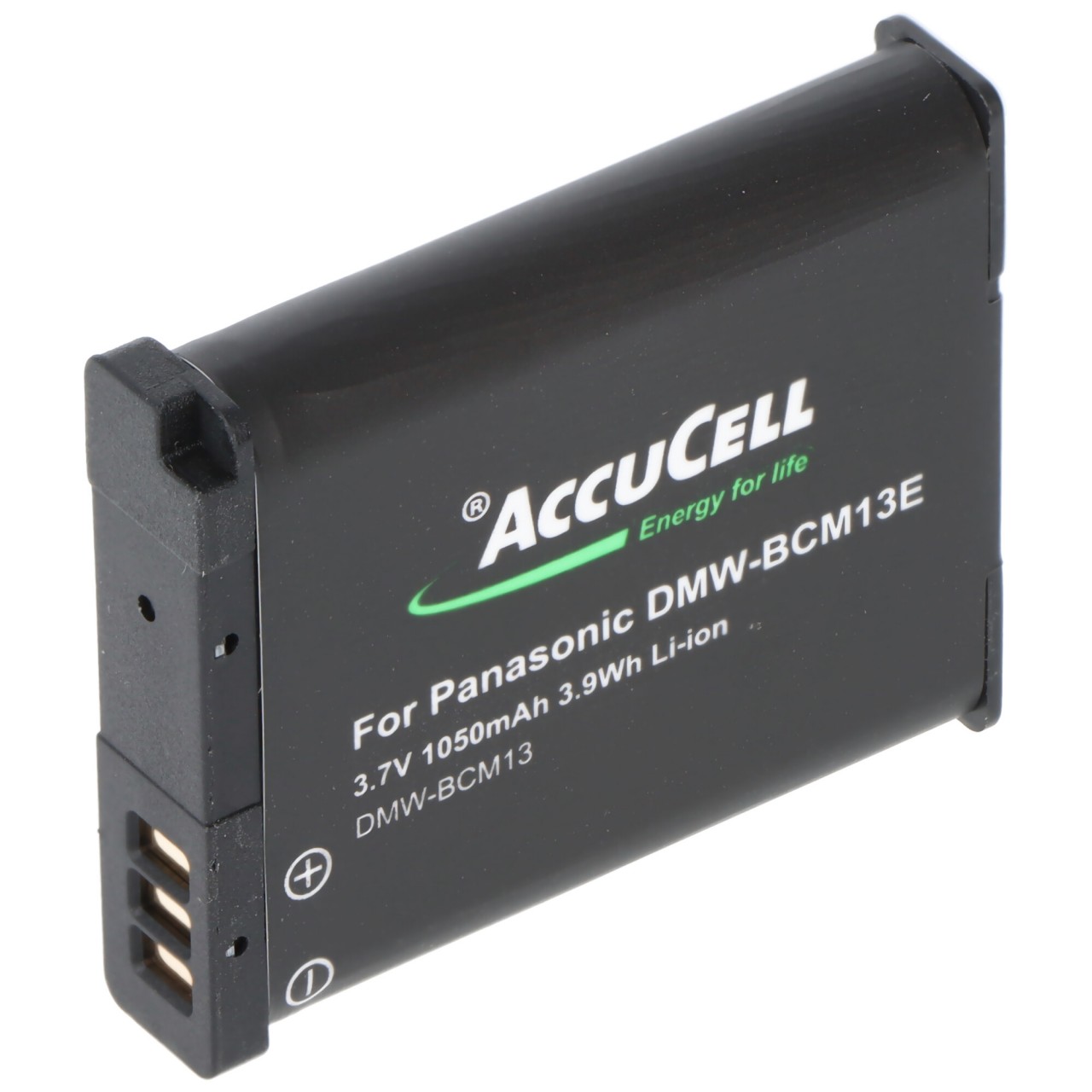 DMW-BCM13 Akku von AccuCell kompatibel für Panasonic DMW-BCM13E Akku 3,7V, Ladeschlussspannung max. 4,2 Volt