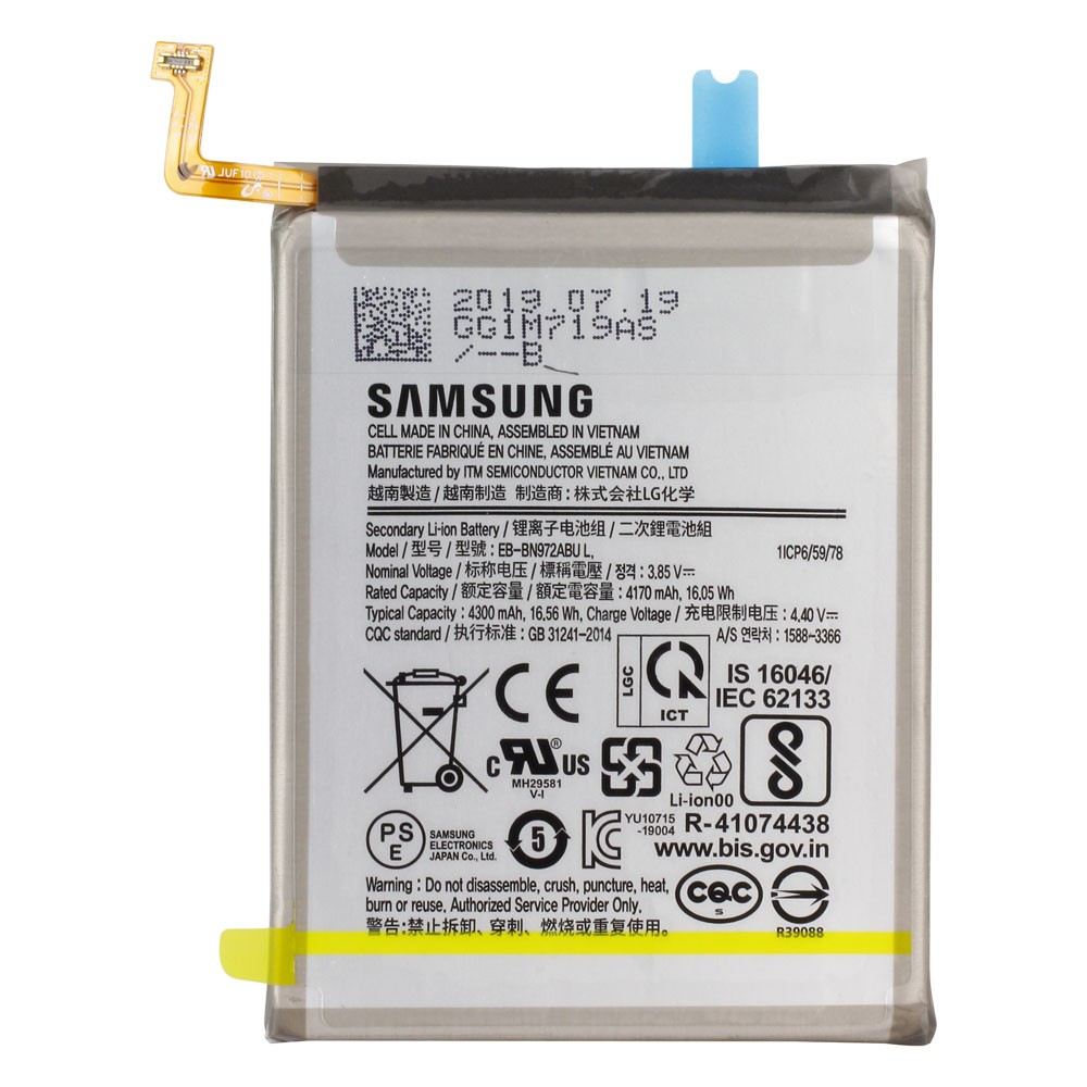 Original Ersatzakku für Samsung Galaxy Note 10+ SM-N975F, Typ EB-BN972ABU