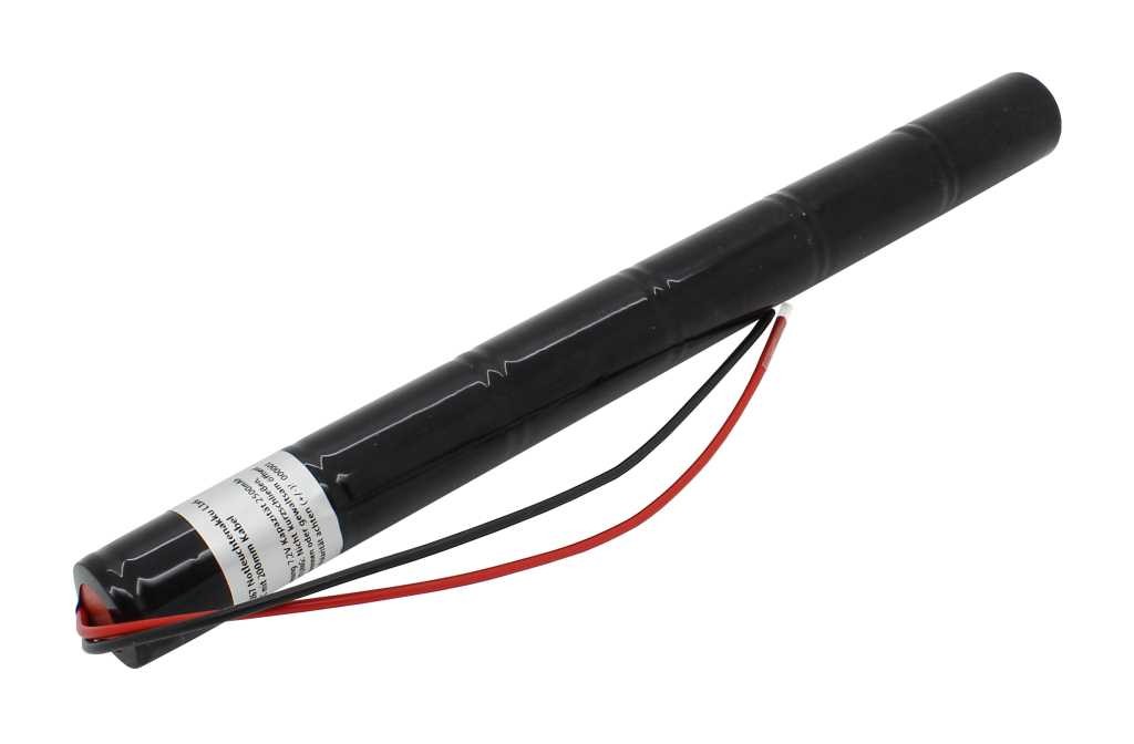 Notleuchtenakku NiMH 7,2V 2500mAh L1x6 Sub-C mit 200mm Kabel
