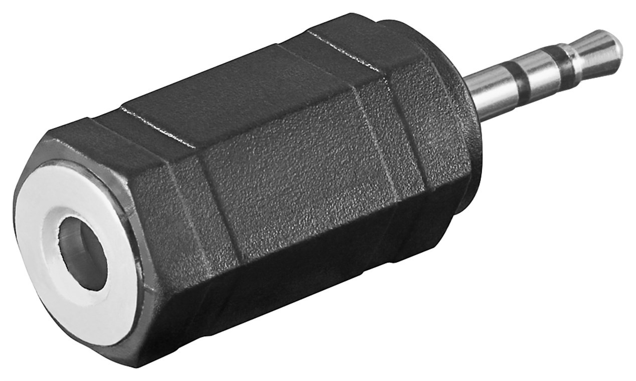 Goobay Kopfhörer-Adapter, AUX-Klinke 2,5 mm zu 3,5 mm - 1x 2,5-mm-Klinkenstecker (3-polig, stereo)  src=