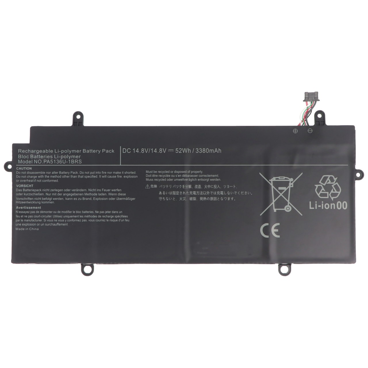 Akku passend für Toshiba Portege Z30 Serie Akkutyp PA5136U-1BRS