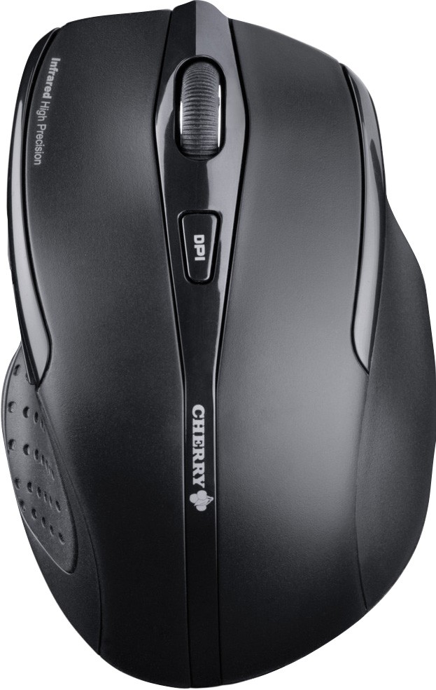 CHERRY Maus MW 3000, Wireless, schwarz, optisch, 1750 dpi, 6 Tasten, Retail