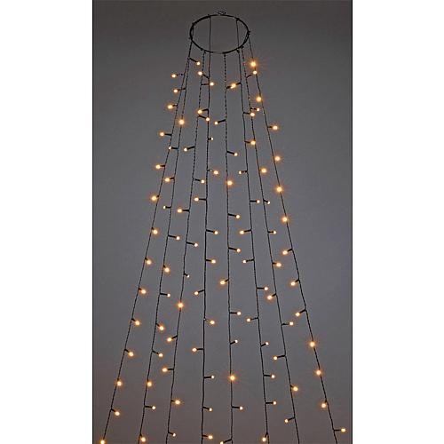 LED Baummantel gefrostet 400 bernsteinf. LED außen 6395-820