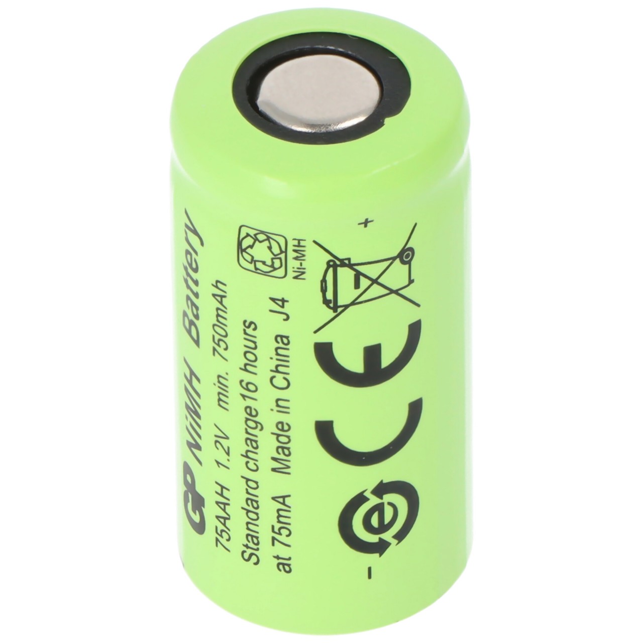 GP Akku GP75AAH 2/3AA NiMH-Akku ohne Lötfahne,