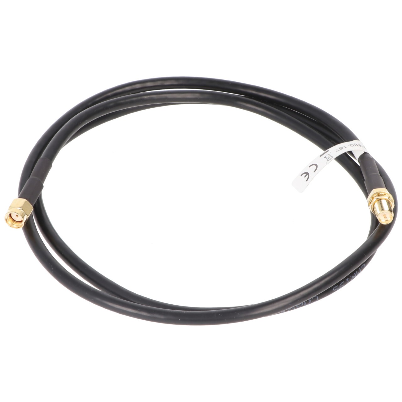 Antennen-Verlängerungskabel für WLAN Geräte (2,4 GHz + 5 GHz) RP-SMA-Stecker  src=