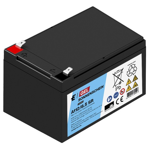 Sonnenschein Blei-Akku A112/8,5 SR Gel, Longlife, Faston 6,3 mm
