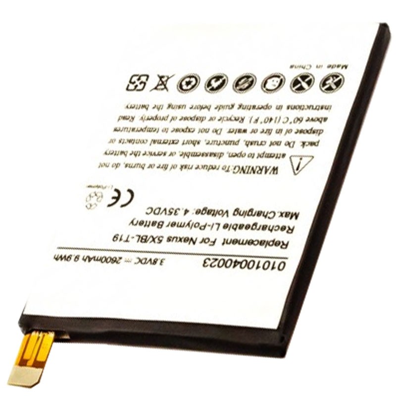 BL-T19 Akku passend für Google Nexus 5X, Sony NEXus 5X LTE, LG Bullhead, H790, H791, H791F, H798, Sony NEXus 5X, Sony NEXus 5X LTE