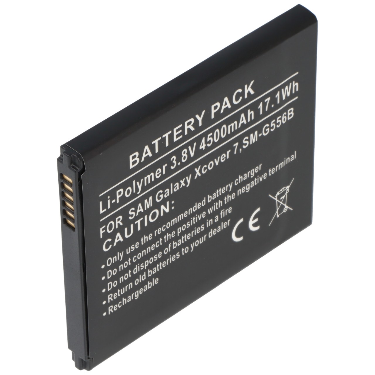 Akku passend für Samsung Galaxy Xcover 7, SM-G556B, Li-Polymer, 3,8V, 4500mAh, 17,1Wh