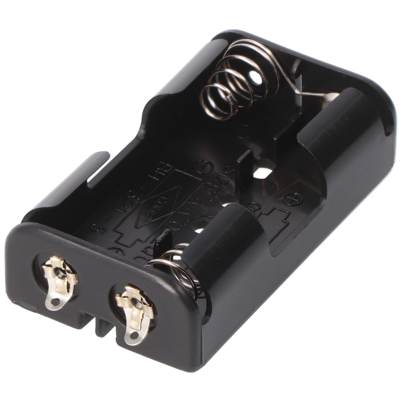 Batteriehalter für 2x Mignon mit Lötanschluß – Batterie Halterung Elektronik (Kunststoff)