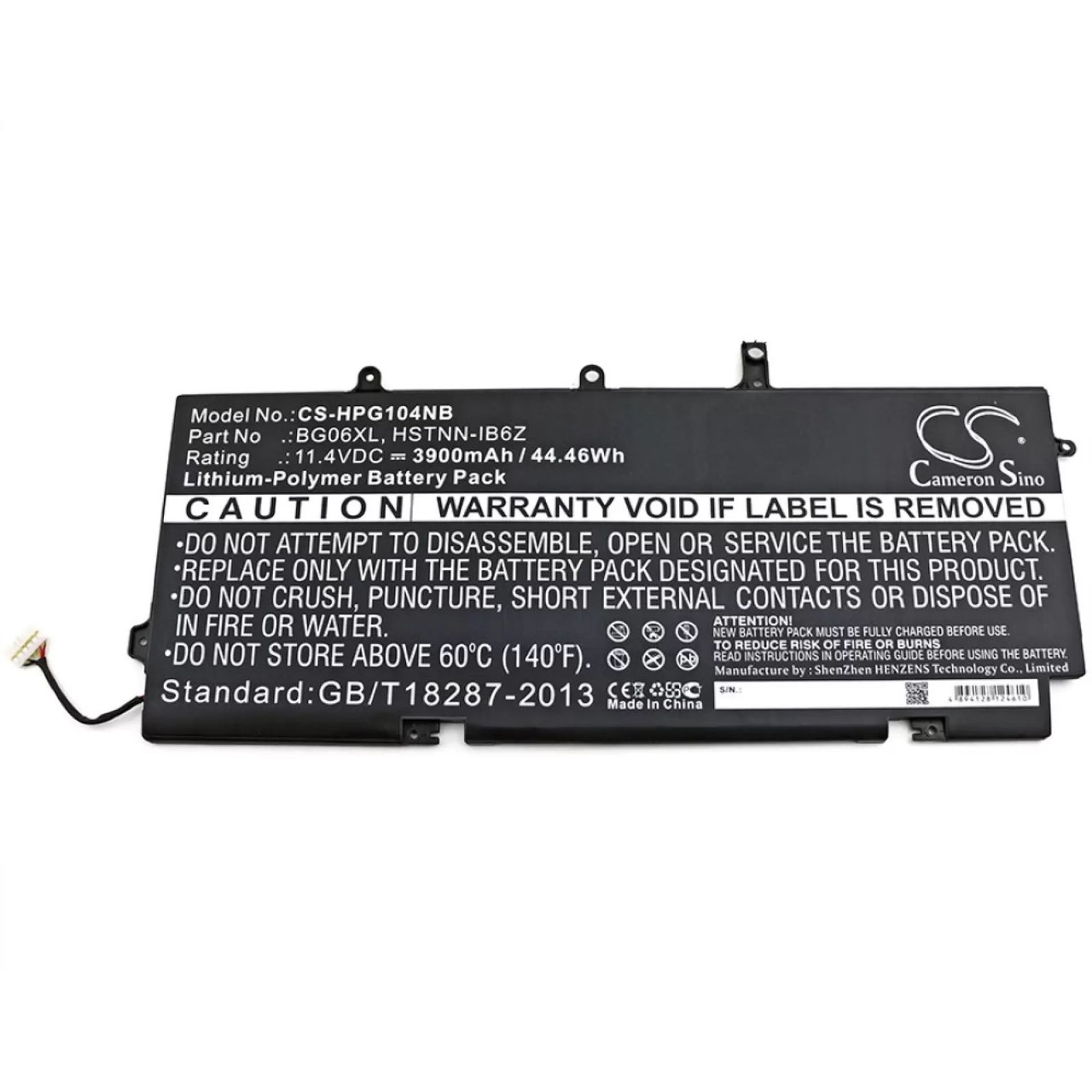 Akku für Laptop HP Elitebook 1040 G3 / Typ HSTNN-IB6Z - 11,4V - 3900 mAh